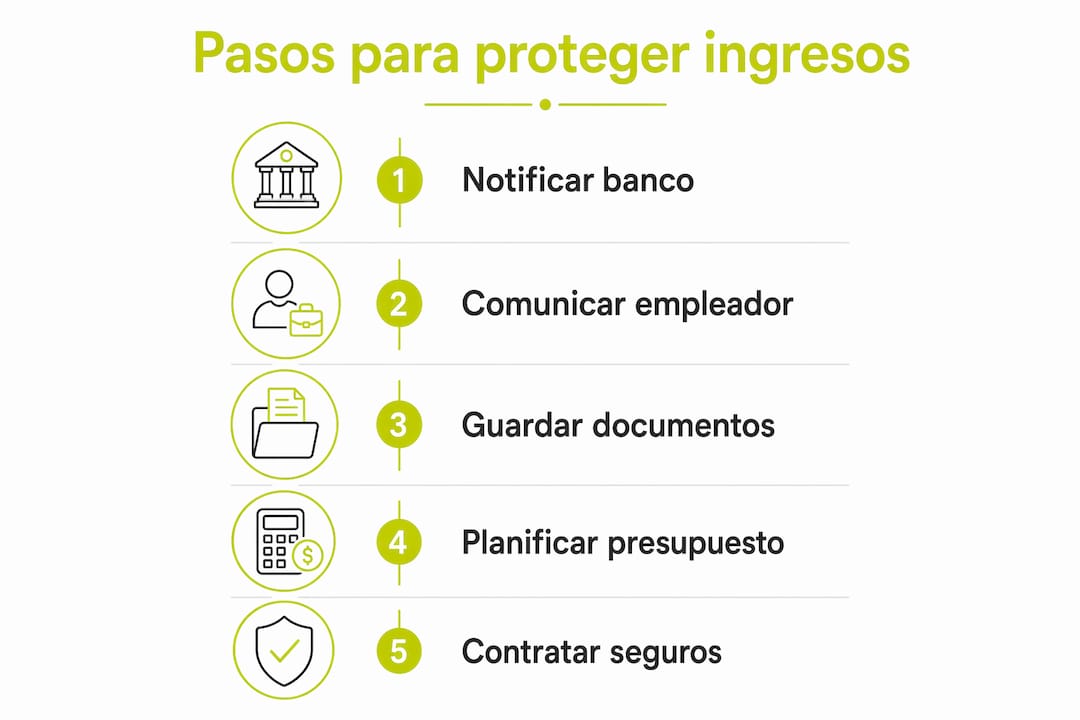 Infografía: cómo asegurar tus ingresos durante tus viajes paso a paso
