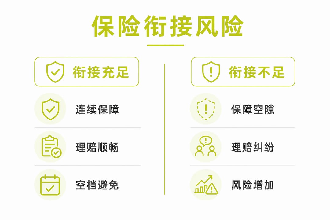 保险保障衔接优劣势对比一览图