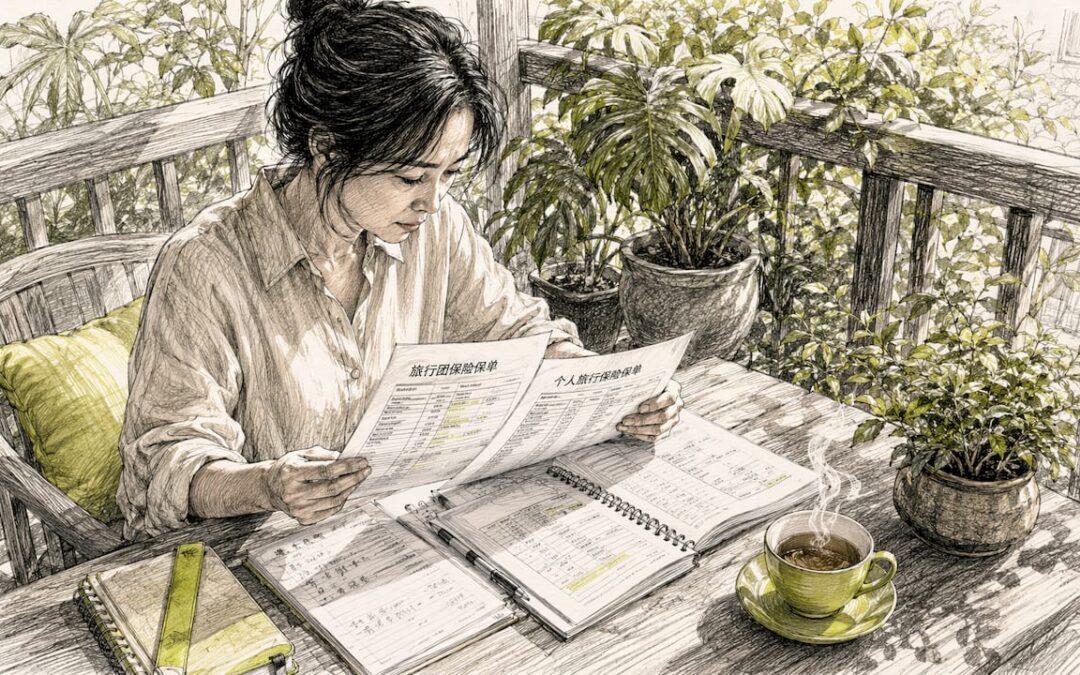 旅客在出发前，可以在家仔细阅读自己的旅行保险相关资料，提前了解保障内容，做到心中有数。
