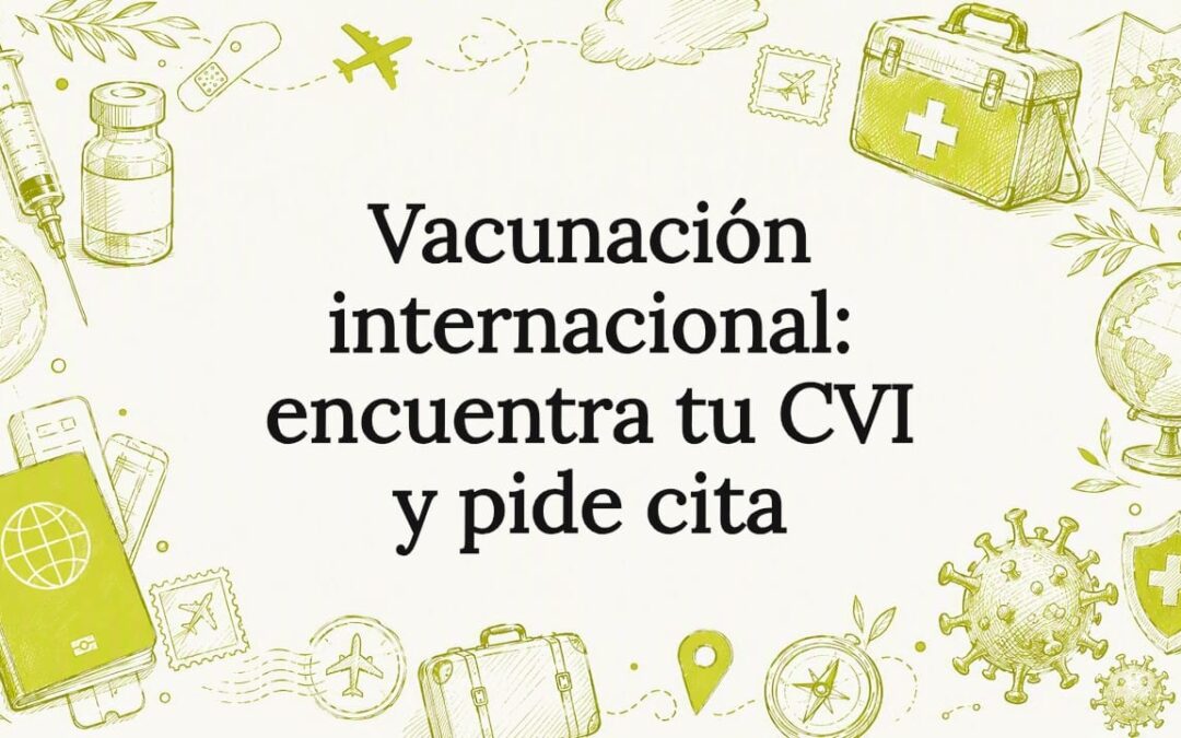 Ilustración temática sobre la vacunación internacional