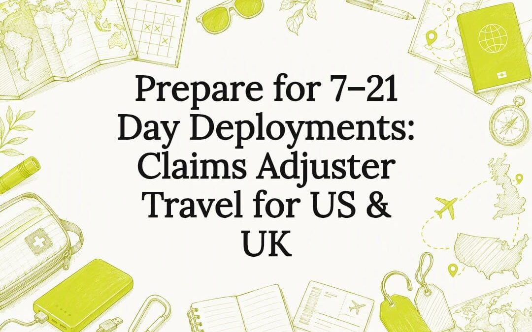 Prepare for 7–21 Day Deployments: Claims Adjuster Travel for US & UK