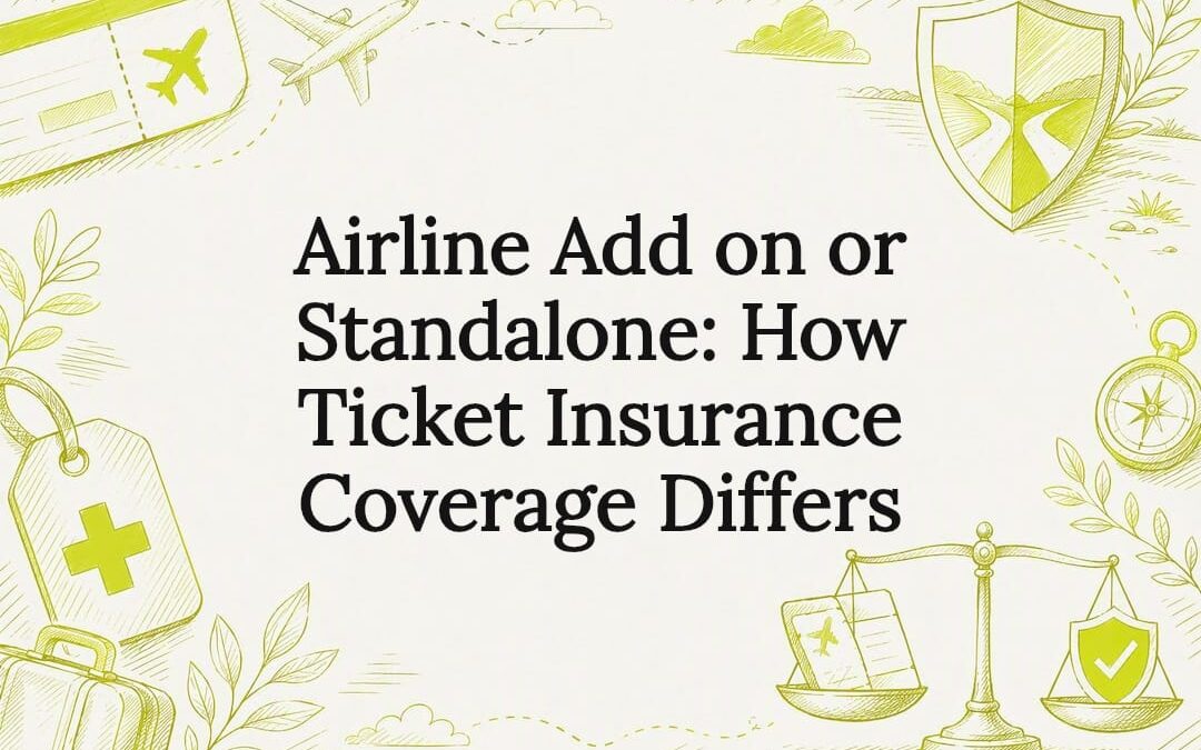 Decorative airline insurance comparison title card